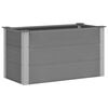 vidaXL Garden Raised Bed | Grey | Wood-plastic composite, Aluminium