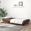 vidaXL 2-Seater Sofa Bed Brown Faux Leather
