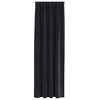 vidaXL Blackout Curtains 2 pcs Black 140 x 245 cm Velvet