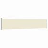 vidaXL Patio Retractable Side Awning 100x514 cm Cream
