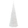 vidaXL Artificial Christmas Tree Pop-up 100 LEDs White 150 cm