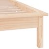vidaXL LED Bed Frame without Mattress 90x190 cm Single Single Solid Wood