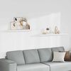 vidaXL Floating Wall Shelves 2 pcs White 120x23.5x3.8 cm MDF