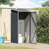 vidaXL Garden Shed Anthracite 87x98x159 cm Galvanised Steel