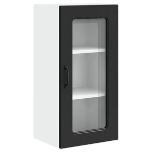 vidaXL Dishwasher Panel Kalmar Black 40 x 31 x 80 cm Engineered Wood