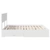 vidaXL Bed Frame with Headboard White 180 x 200 cm Engineered Wood
