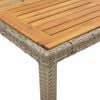 vidaXL Garden Table Grey 90x90x75 cm Poly Rattan