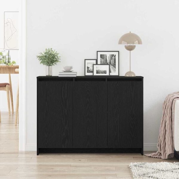 vidaXL Sideboard Black 102 x 33 x 75 cm Engineered wood