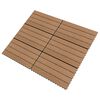 vidaXL Decking Tile 6 pcs Brown 60 x 30 cm WPC
