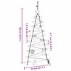 vidaXL Christmas Tree with 30 LEDs Natural 90 cm Solid Ash Wood
