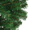 vidaXL Upside-down Artificial Pre-lit Christmas Tree Green 180 cm PVC