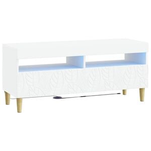 vidaXL LED TV Cabinet White Engineered Wood