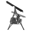 vidaXL Garden Swing Bench with Canipy Black