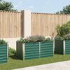 vidaXL Raised Garden Bed 160x80x77 cm Galvanised Steel Green