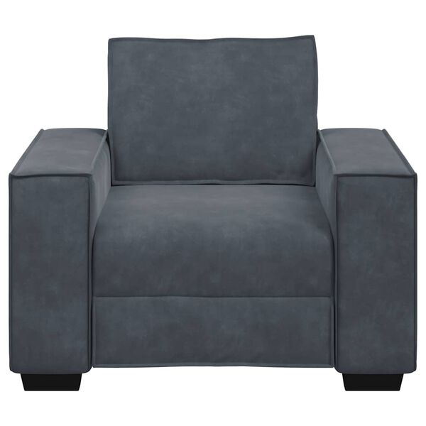 vidaXL Sofa Chair Dark Grey 100x78x84 cm Velvet