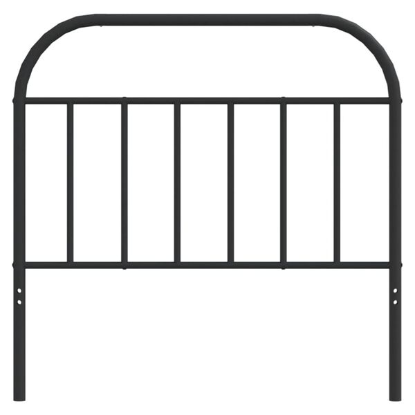 vidaXL Metal Headboard Black 107 cm