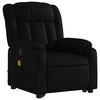 vidaXL Electric Massage Recliner Chair Black Faux Leather