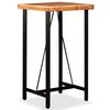 vidaXL Bar Table | Multicolour | Solid acacia wood, steel | 60x60x107 cm