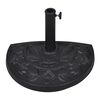 vidaXL Parasol Base | Black | Resin, Steel | Heavy duty | Parasol Base