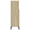 vidaXL Bathroom Cabinet Sonoma Oak 30x30x100 cm Engineered Wood