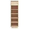 vidaXL Shoe Cabinet 30x34x105 cm Solid Wood Pine