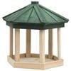 vidaXL Bird Feeder | Natural Wood | Solid firwood | 33 x 30 cm | Durable