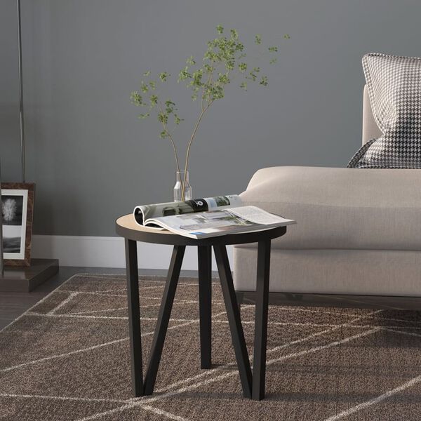 vidaXL Tea Table Sonoma Oak &Oslash;35 cm MDF