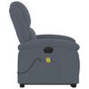 vidaXL Electric Stand up Massage Recliner Chair Dark Grey Velvet