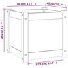 vidaXL Garden Planters 2 pcs 40x40x40 cm Solid Pinewood