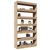 vidaXL Book Cabinet/Room Divider Sonoma Oak 100x30x198 cm Engineered wood