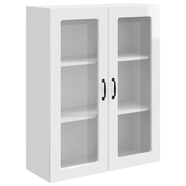vidaXL Kitchen Cabinet Kalmar High Gloss White 80 x 31 x 100 cm