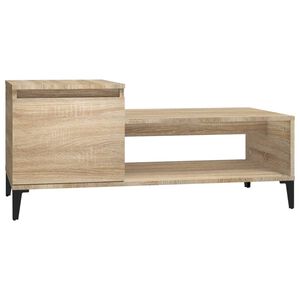 vidaXL Coffee Table | Sonoma Oak | Engineered wood, Metal | Medium