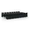 vidaXL Garden Dining Set | Black