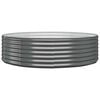 vidaXL Garden Raised Bed Galvanised Steel 140x140x36 cm Anthracite