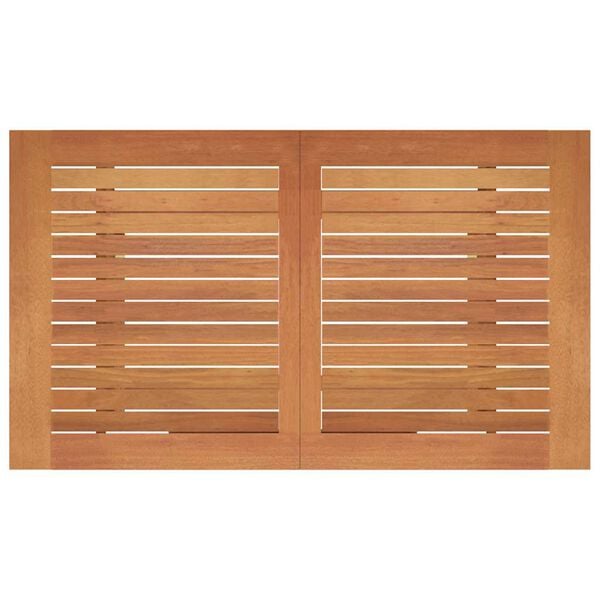 vidaXL Folding Garden Table 120x70x75 cm Solid Eucalyptus Wood