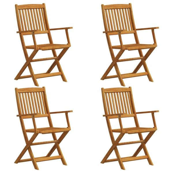 vidaXL 5 Piece Garden Dining Set Solid Wood Eucalyptus