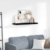 vidaXL Floating Wall Shelf High Gloss Black 80x23.5x3.8 cm MDF