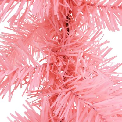 vidaXL Christmas Garland with LED Lights 5 m Pink