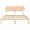 vidaXL Bed Frame without Mattress King Size Solid Wood Pine