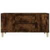 vidaXL TV Cabinet Smoked Oak 102x44.5x50 cm Engineered Wood