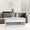 vidaXL Coffee Table High Gloss White 102.5x55x44 cm Engineered Wood