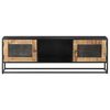 vidaXL TV Cabinet 120x30x40 cm Rough Mango Wood
