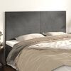 vidaXL Headboard Dark Grey 200x5x118/128 cm Velvet