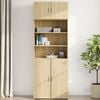 vidaXL Wall Cabinet Sonoma Oak 80x42.5x40 cm Engineered Wood