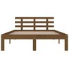 vidaXL Bed Frame without Mattress Honey Brown Solid Wood 150x200 cm King Size
