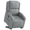 vidaXL Electric Stand up Recliner Chair Light Grey Fabric