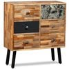vidaXL Side Cabinet with 6 Drawers Solid Reclaimed Teak 70x30x76 cm