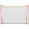 vidaXL Golf Practice Net Black and Red 305x91x213 cm Polyester