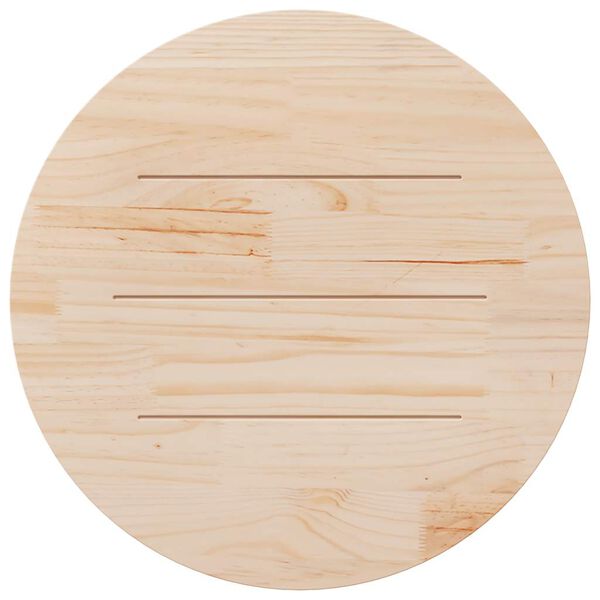 vidaXL Table Top &Oslash;90x2.5 cm Solid Wood Pine
