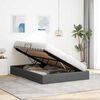 vidaXL Storage Bed with Mattress Dark Grey 153 x 203 cm Fabric